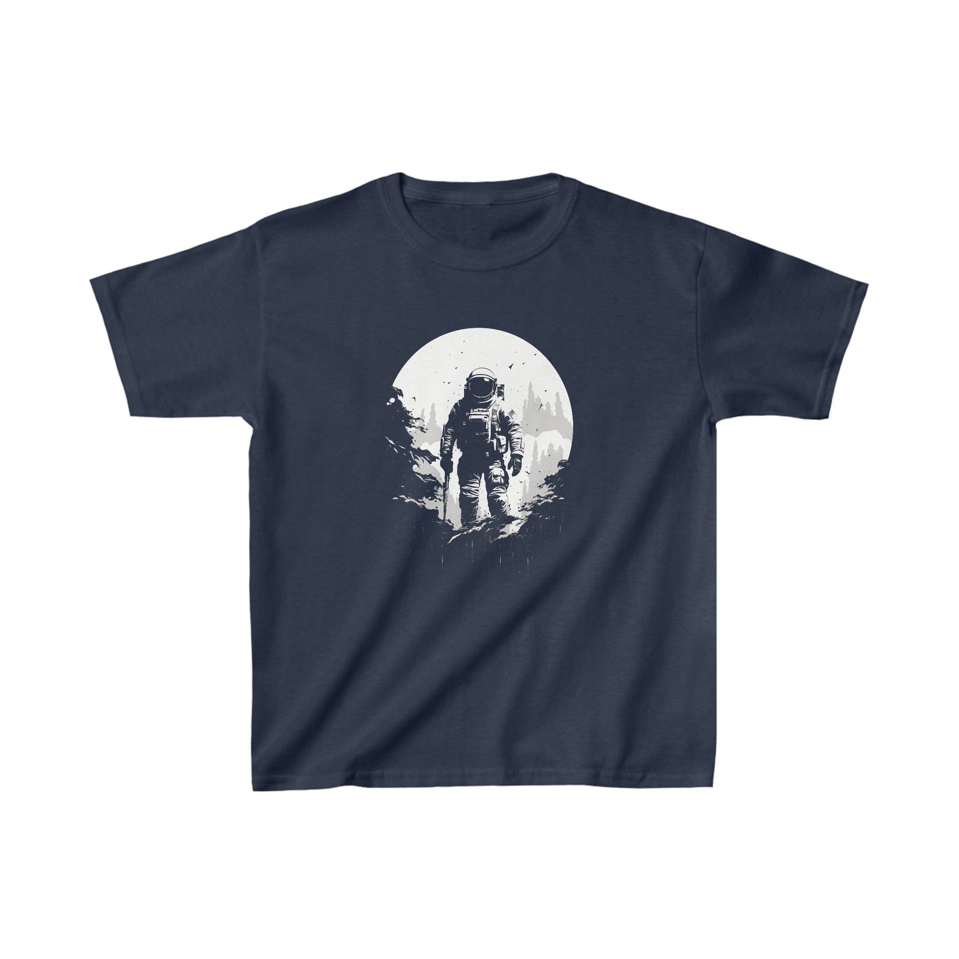 Kids clothes XS / Navy Youth Astronaut on the Moon T-Shirt