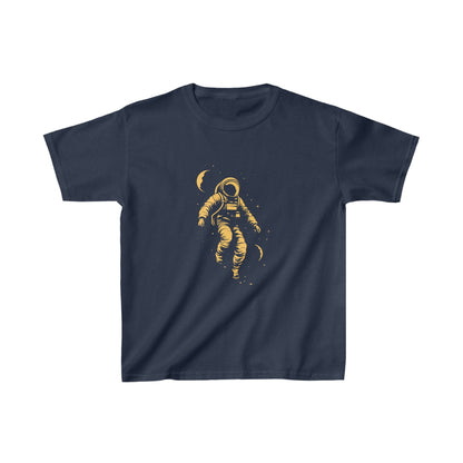 Kids clothes XS / Navy Youth Cosmic Wanderer: Astronaut in Cosmic Embrace T-Shirt