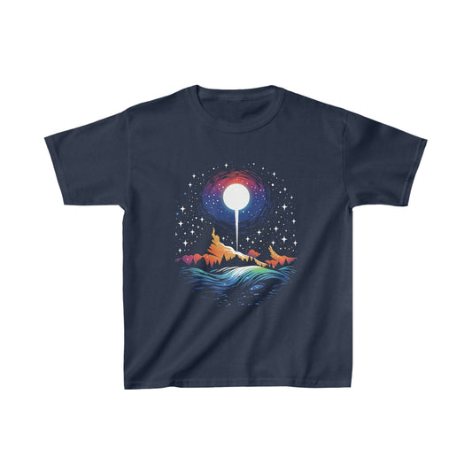 Kids clothes XS / Navy Youth Galactic Mountain: Celestial Serenity T-Shirt