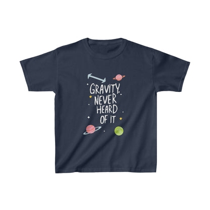 Kids clothes XS / Navy Youth Gravity? Never Heard of It T-Shirt