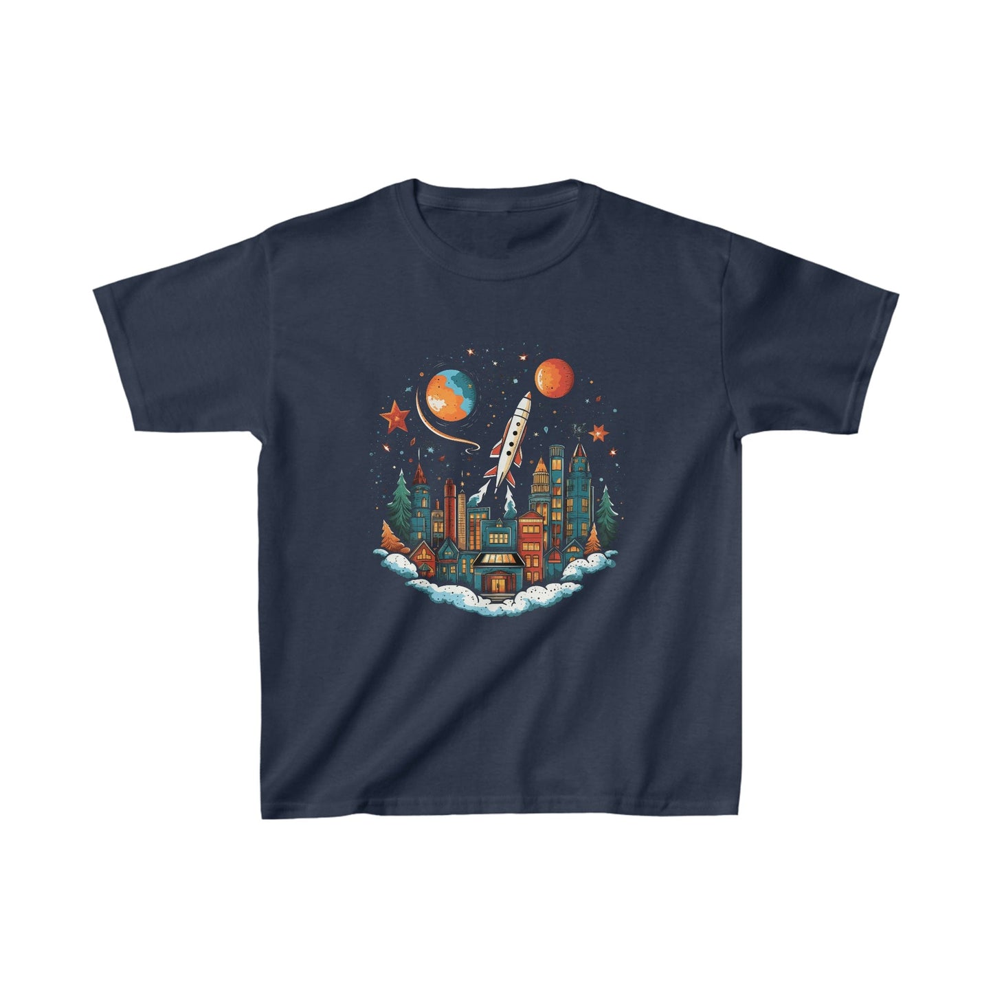 Kids clothes XS / Navy Youth Holiday Rocket Launch T-Shirt