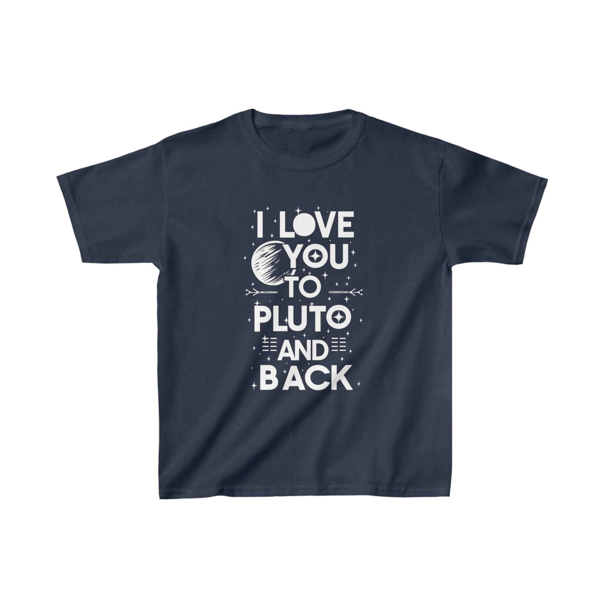 Kids clothes XS / Navy Youth I Love You to Pluto T-Shirt