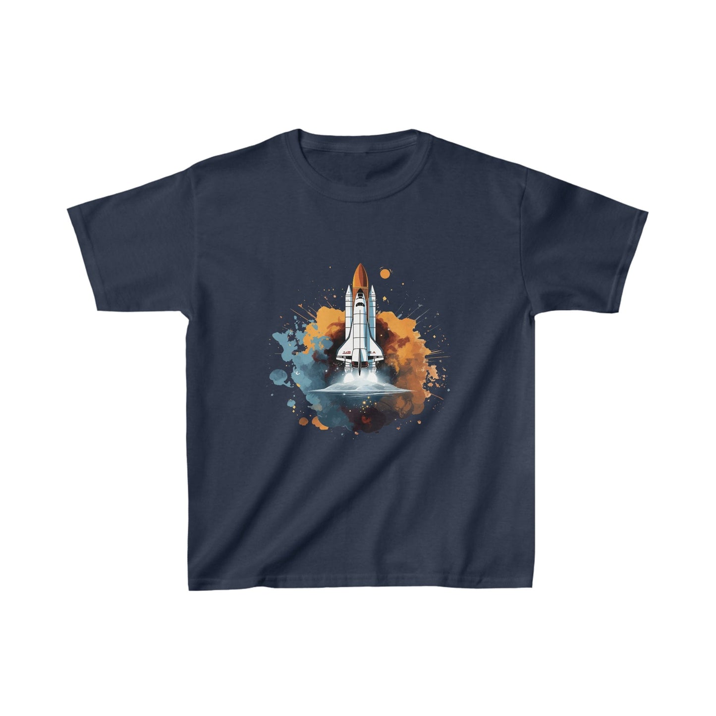 Kids clothes XS / Navy Youth Space Shuttle Splash T-Shirt
