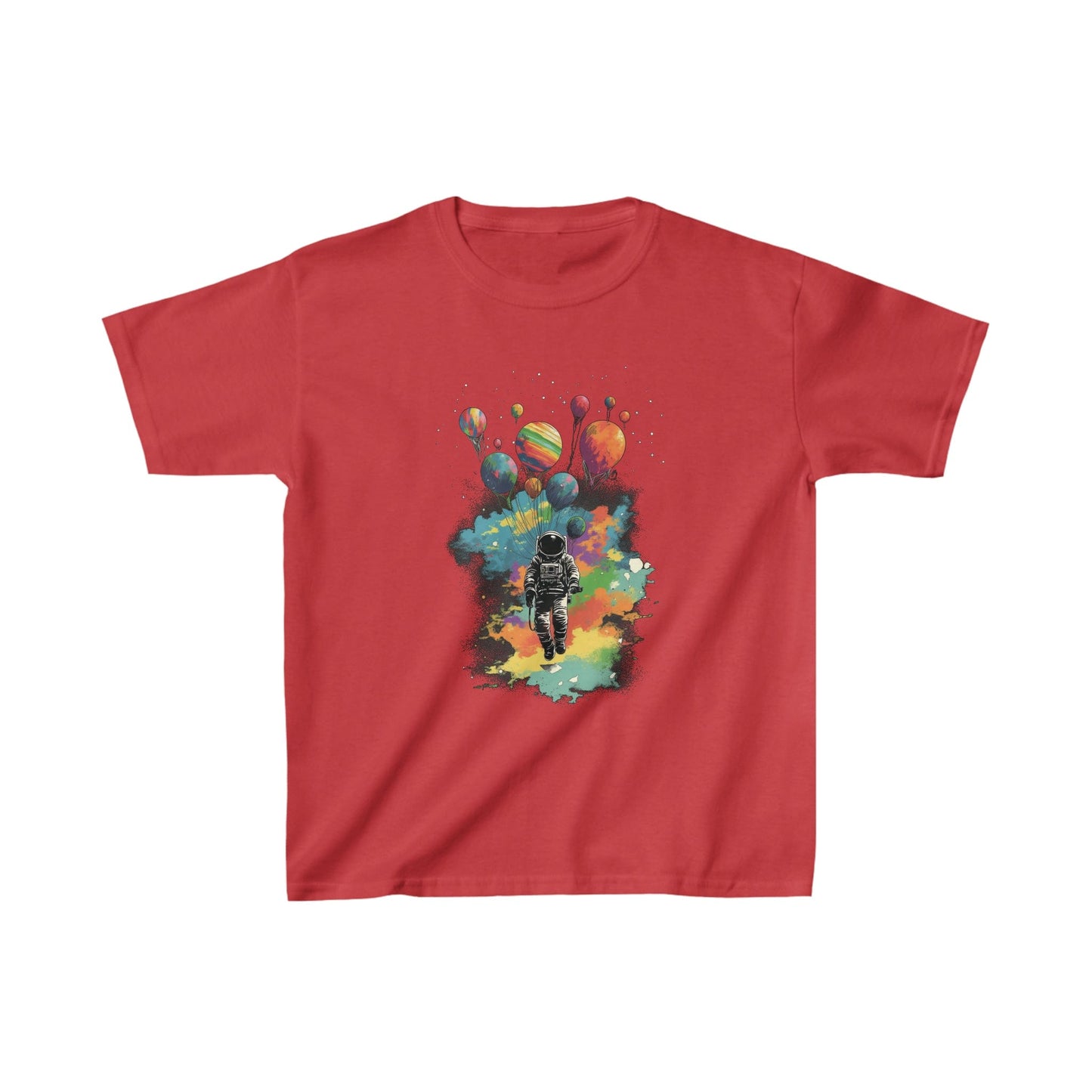 Kids clothes XS / Red Youth Astronaut Cosmic Party T-Shirt