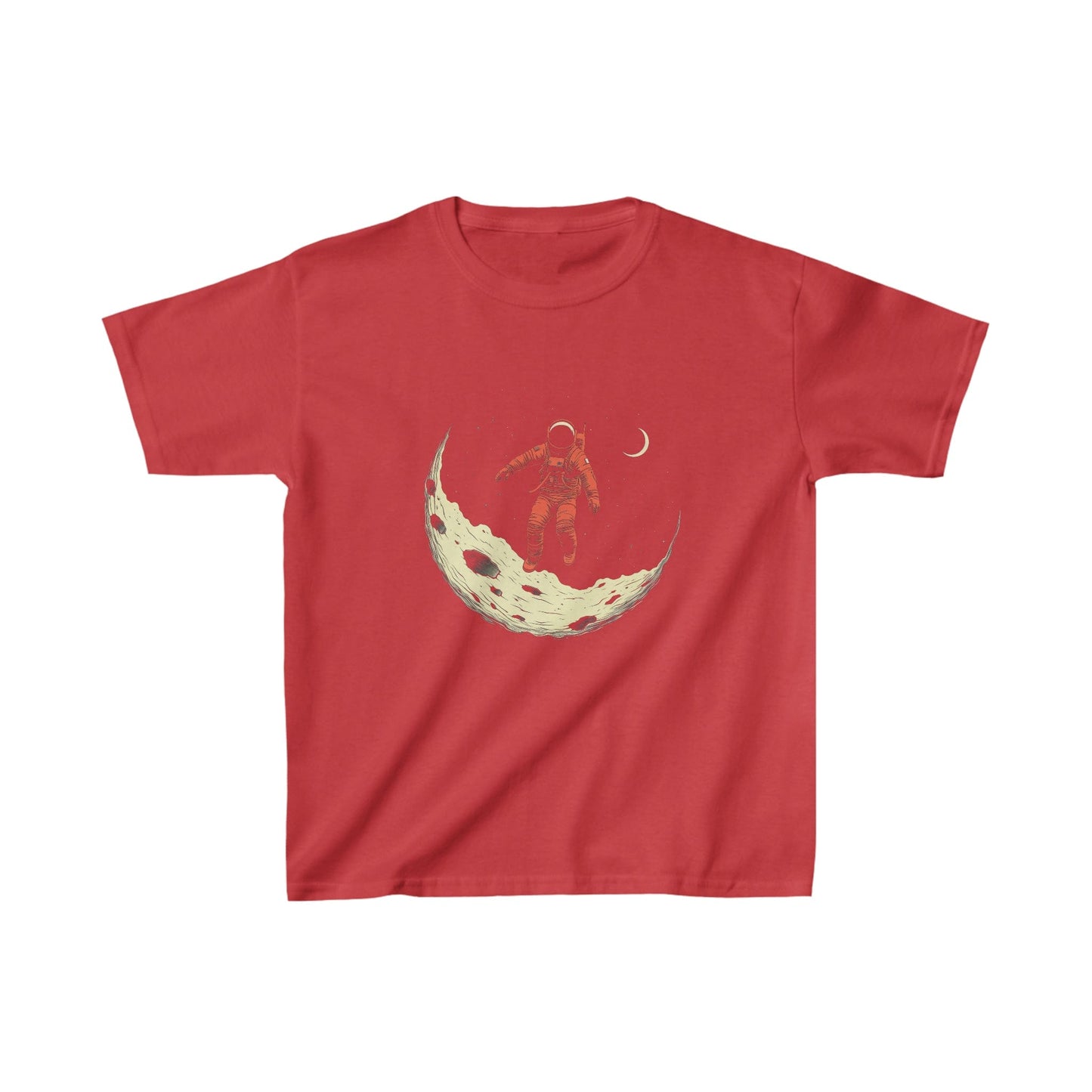 Kids clothes XS / Red Youth Astronaut Moon Explorer T-Shirt