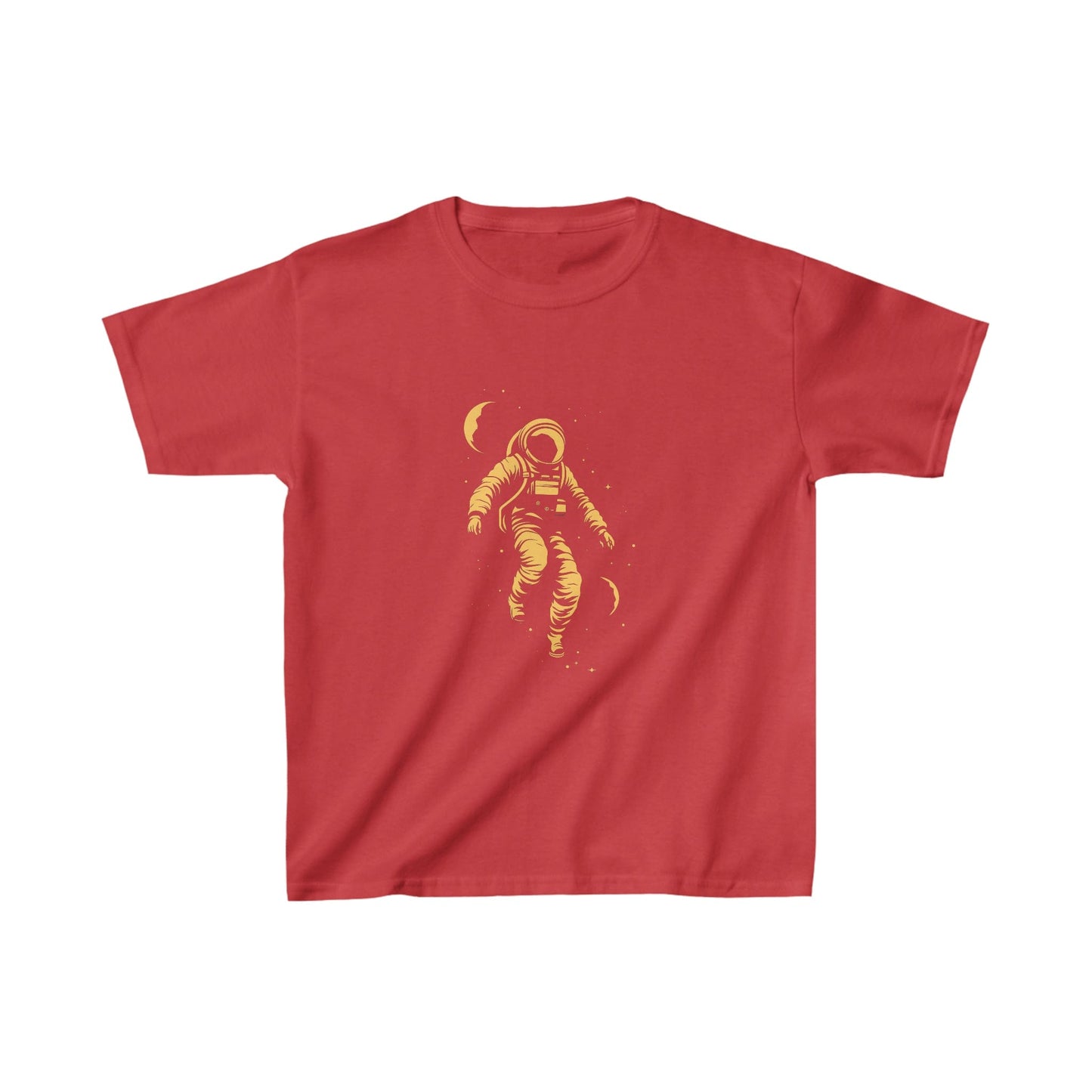 Kids clothes XS / Red Youth Cosmic Wanderer: Astronaut in Cosmic Embrace T-Shirt