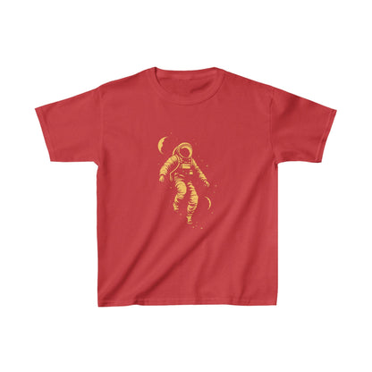 Kids clothes XS / Red Youth Cosmic Wanderer: Astronaut in Cosmic Embrace T-Shirt