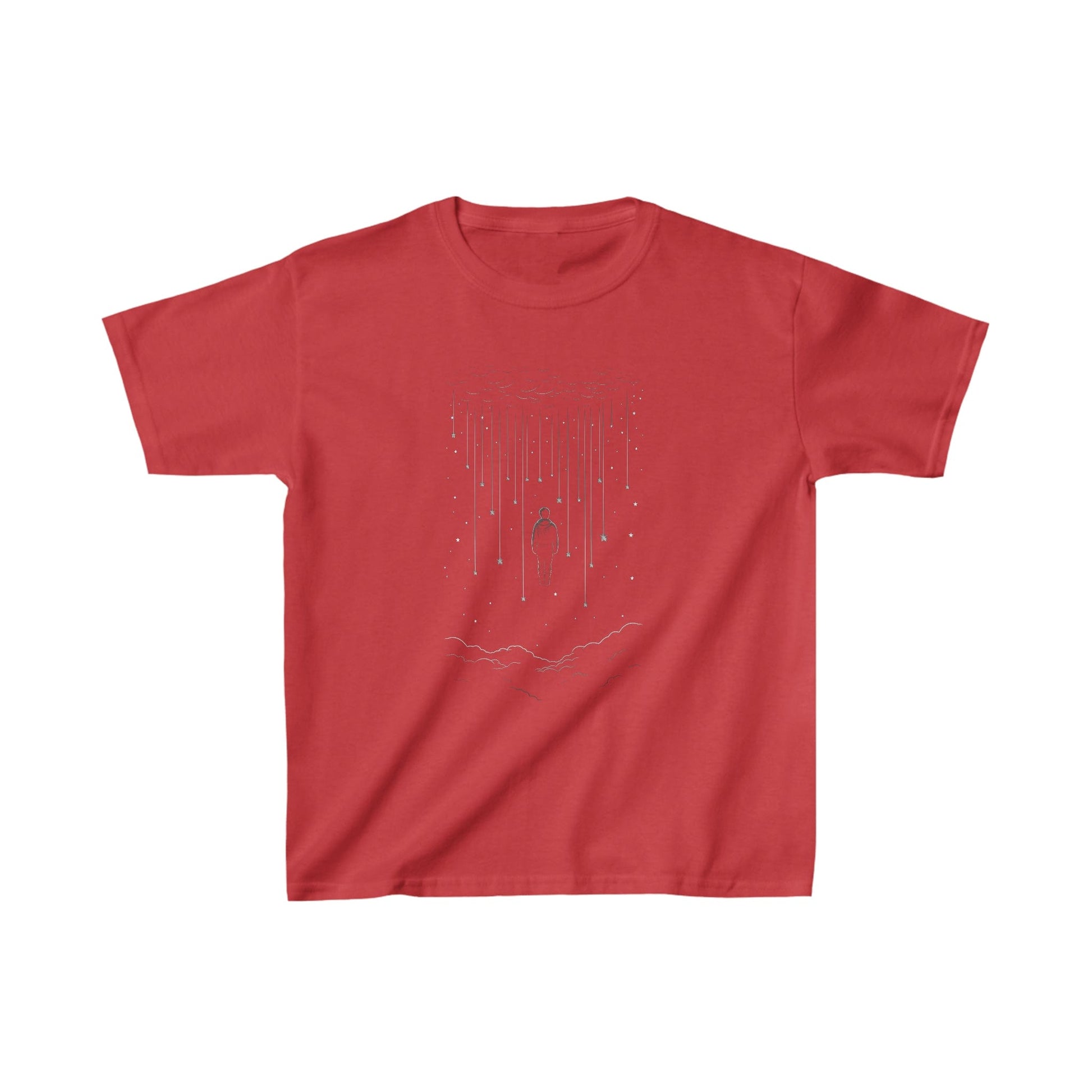 Kids clothes XS / Red Youth Falling Stars T-Shirt