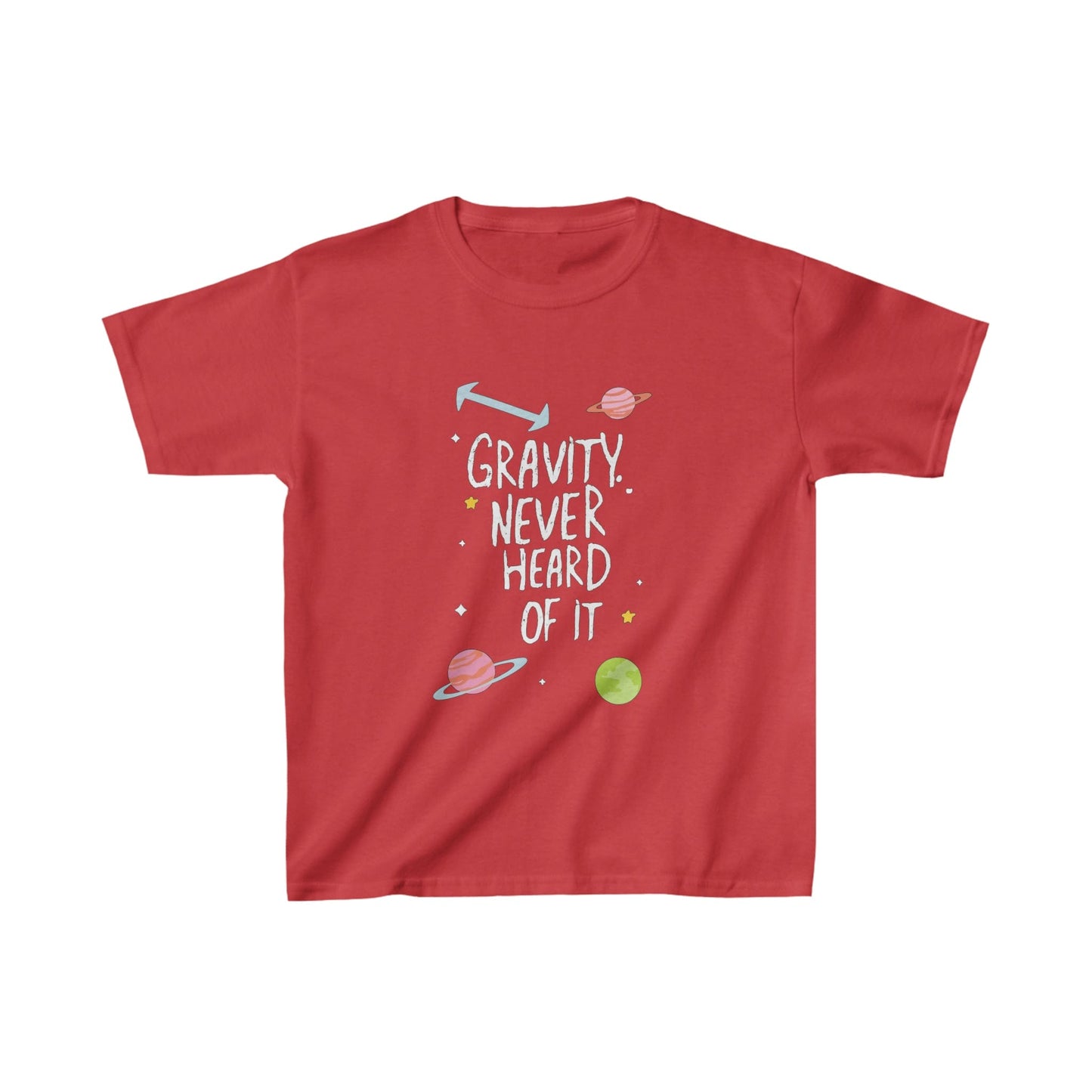 Kids clothes XS / Red Youth Gravity? Never Heard of It T-Shirt