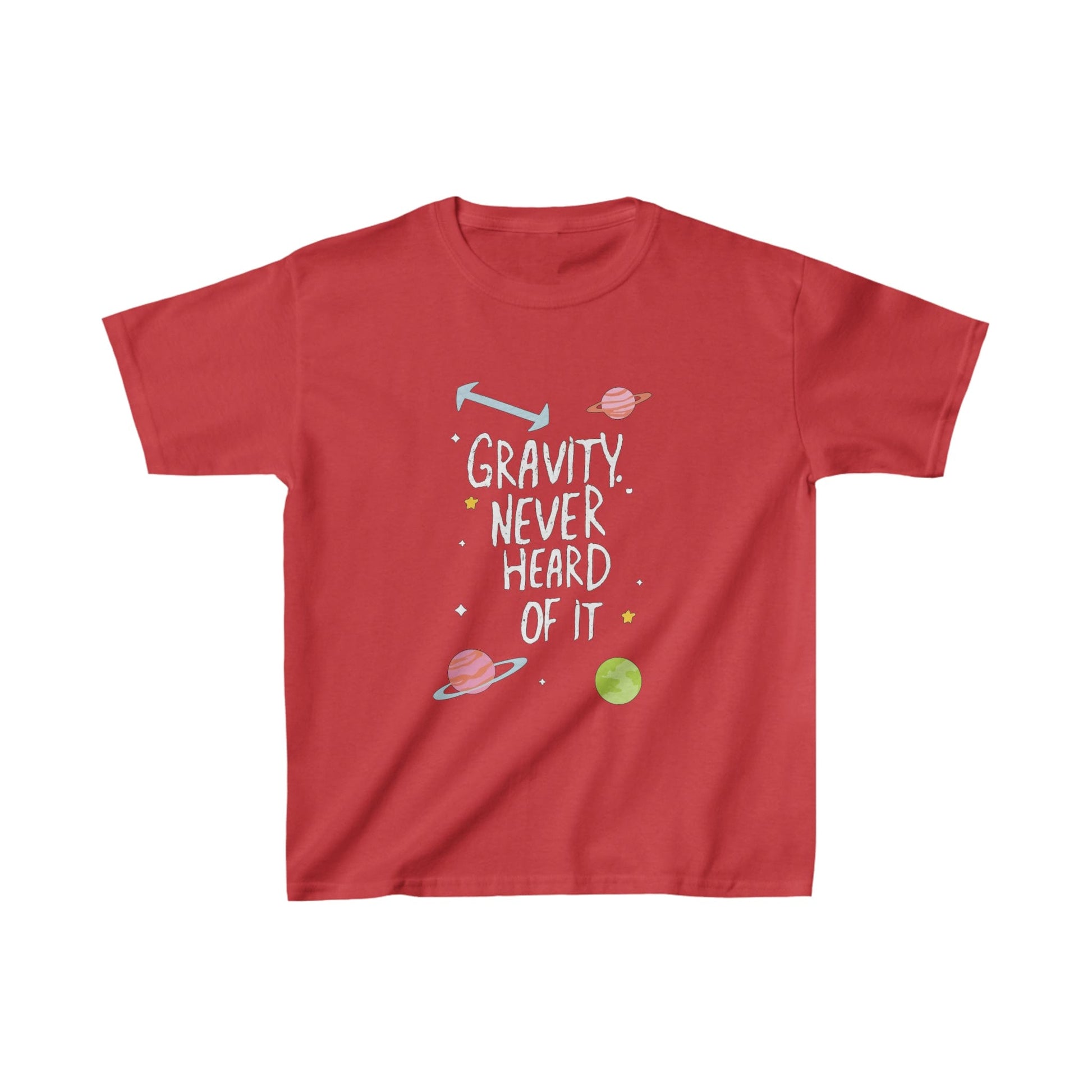 Kids clothes XS / Red Youth Gravity? Never Heard of It T-Shirt