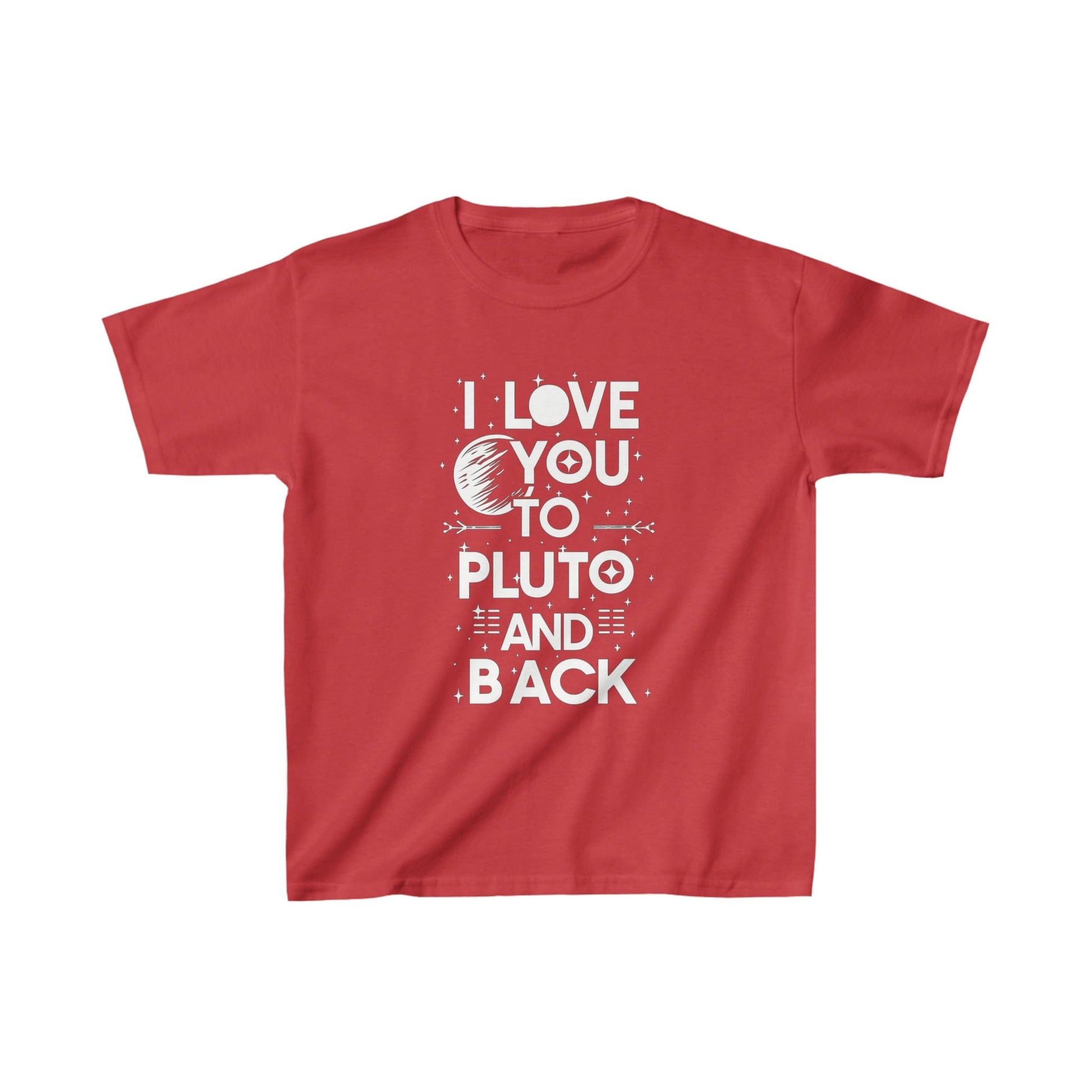 Kids clothes XS / Red Youth I Love You to Pluto T-Shirt