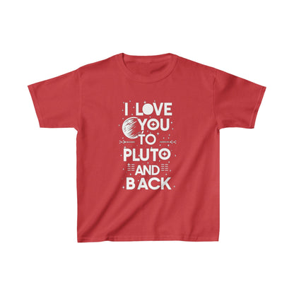 Kids clothes XS / Red Youth I Love You to Pluto T-Shirt