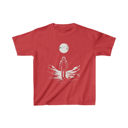 Kids clothes XS / Red Youth Lone Astronaut Moon Explorer T-Shirt