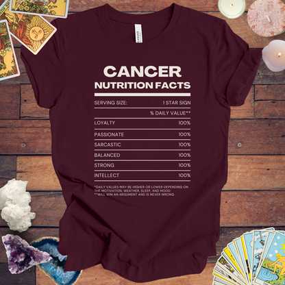 Cancer Nutrition Facts T-Shirt