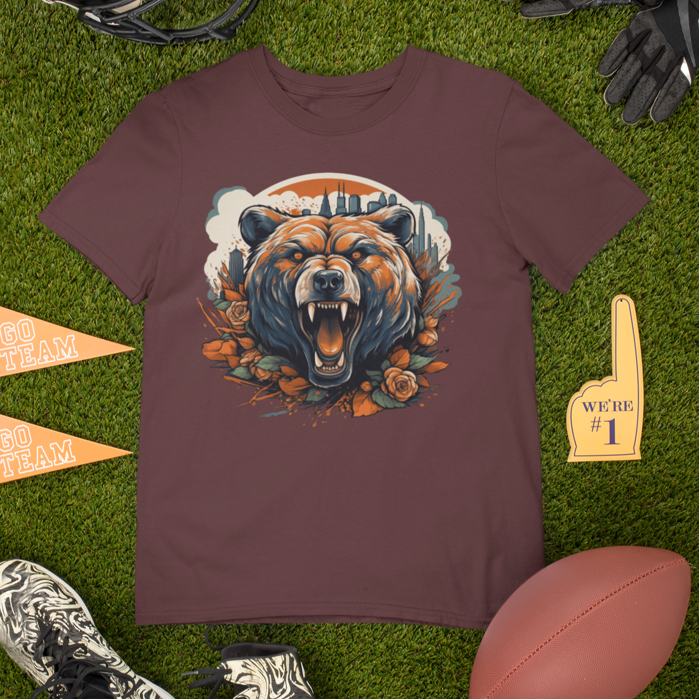 Chicago Bears Floral City T-Shirt