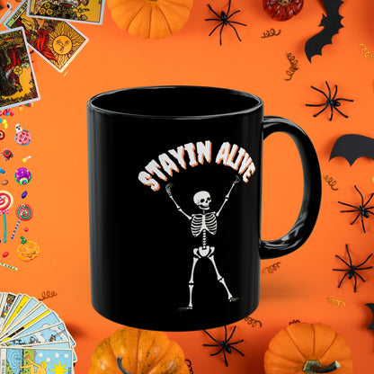 Mug 11oz Stayin Alive 11oz Black Mug