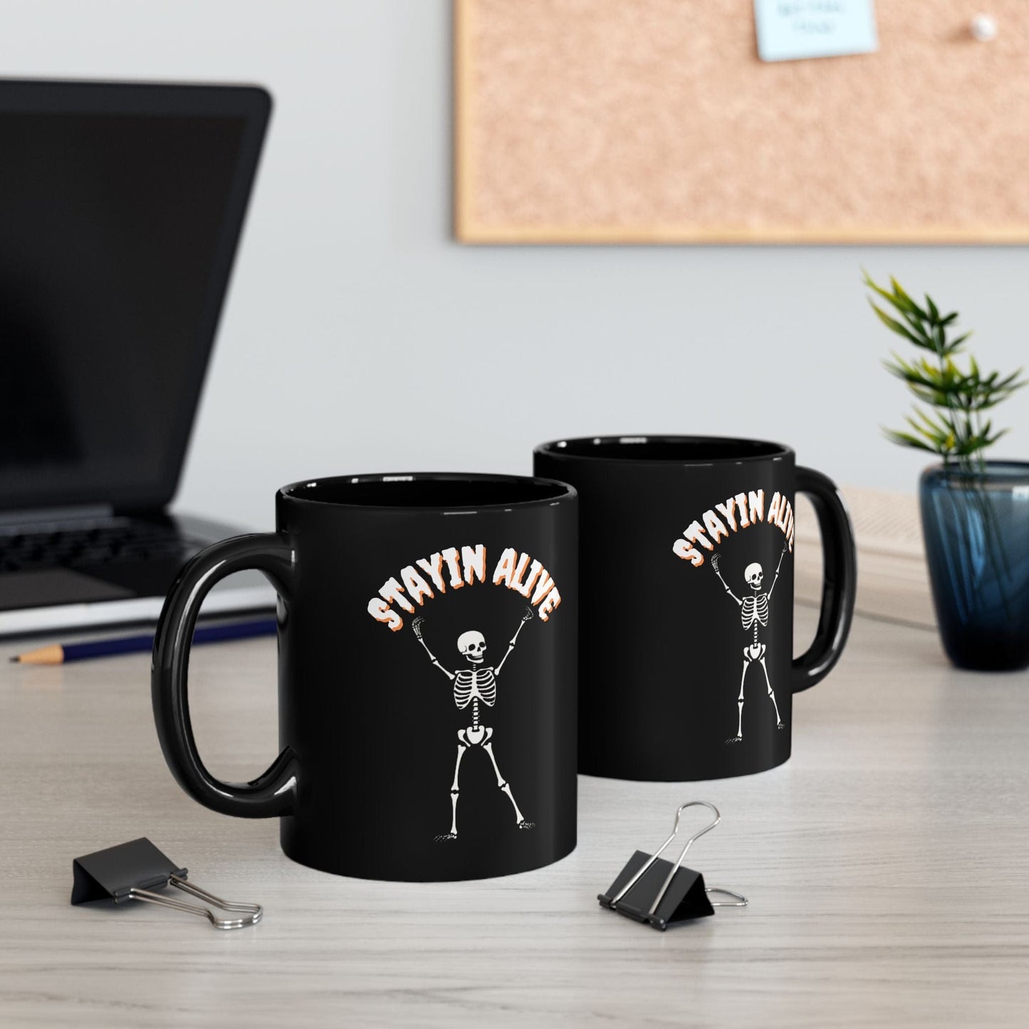 Mug 11oz Stayin Alive 11oz Black Mug