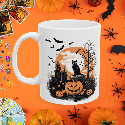 Mug 11oz Vintage Halloween Coffee Cup - Halloween Limited Edition