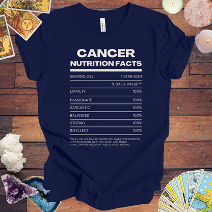 Cancer Nutrition Facts T-Shirt