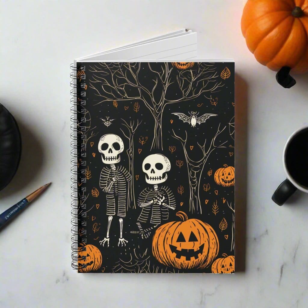 Paper products One Size Halloween Skeleton Notebook