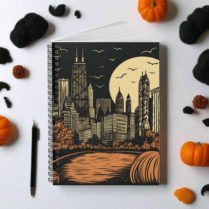 Paper products One Size Vintage Chicago John Hancock Halloween Notebook