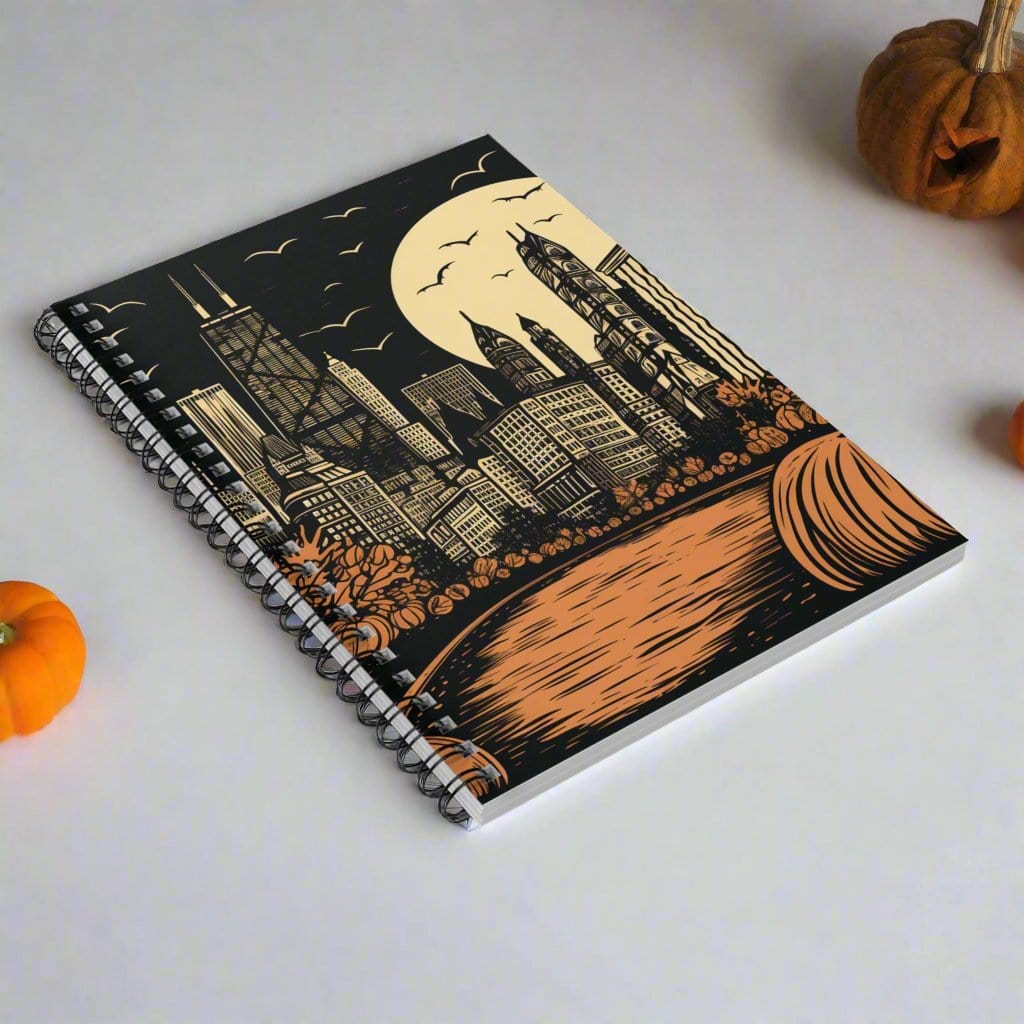 Paper products One Size Vintage Chicago John Hancock Halloween Notebook