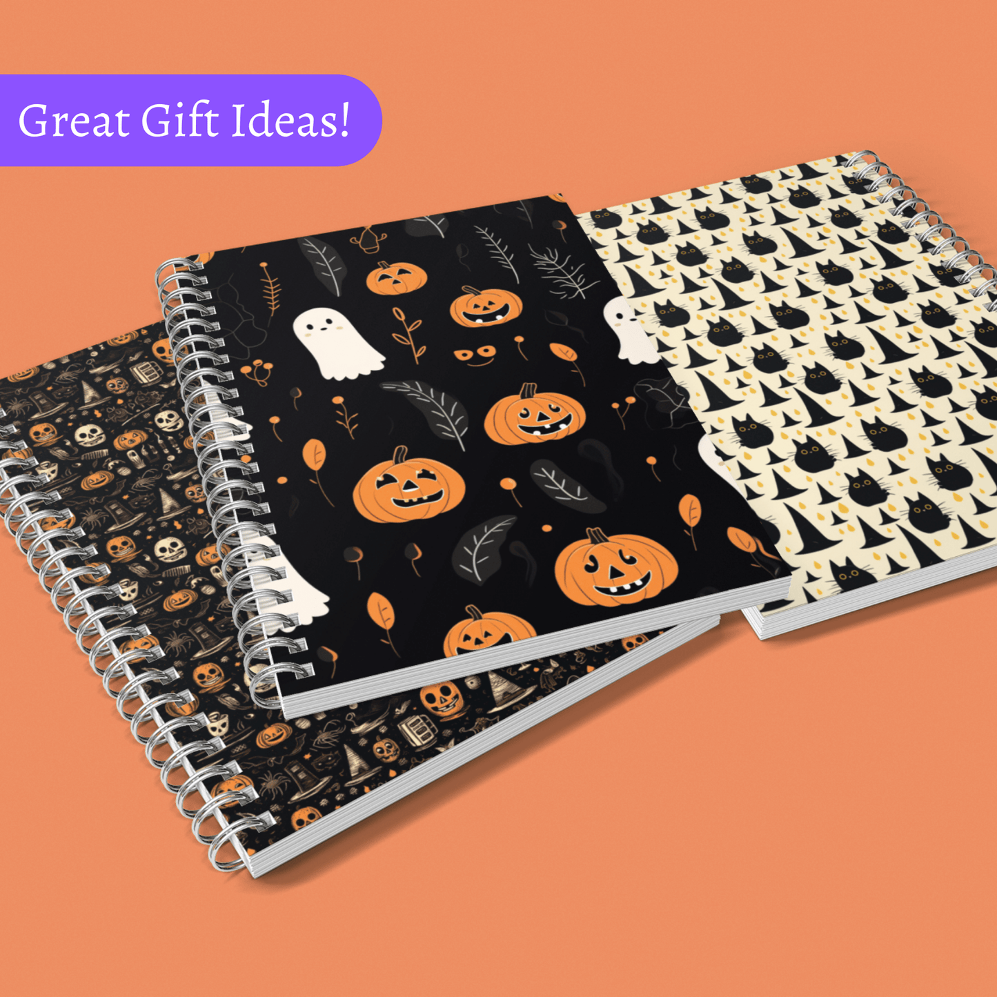 Paper products Vintage Halloween Spiral Notebook - Halloween Limited Edition