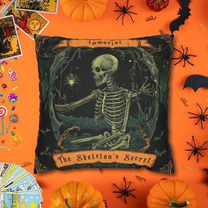 Pillow 16" × 16" Skeletons Halloween - Vintage Halloween Pillow