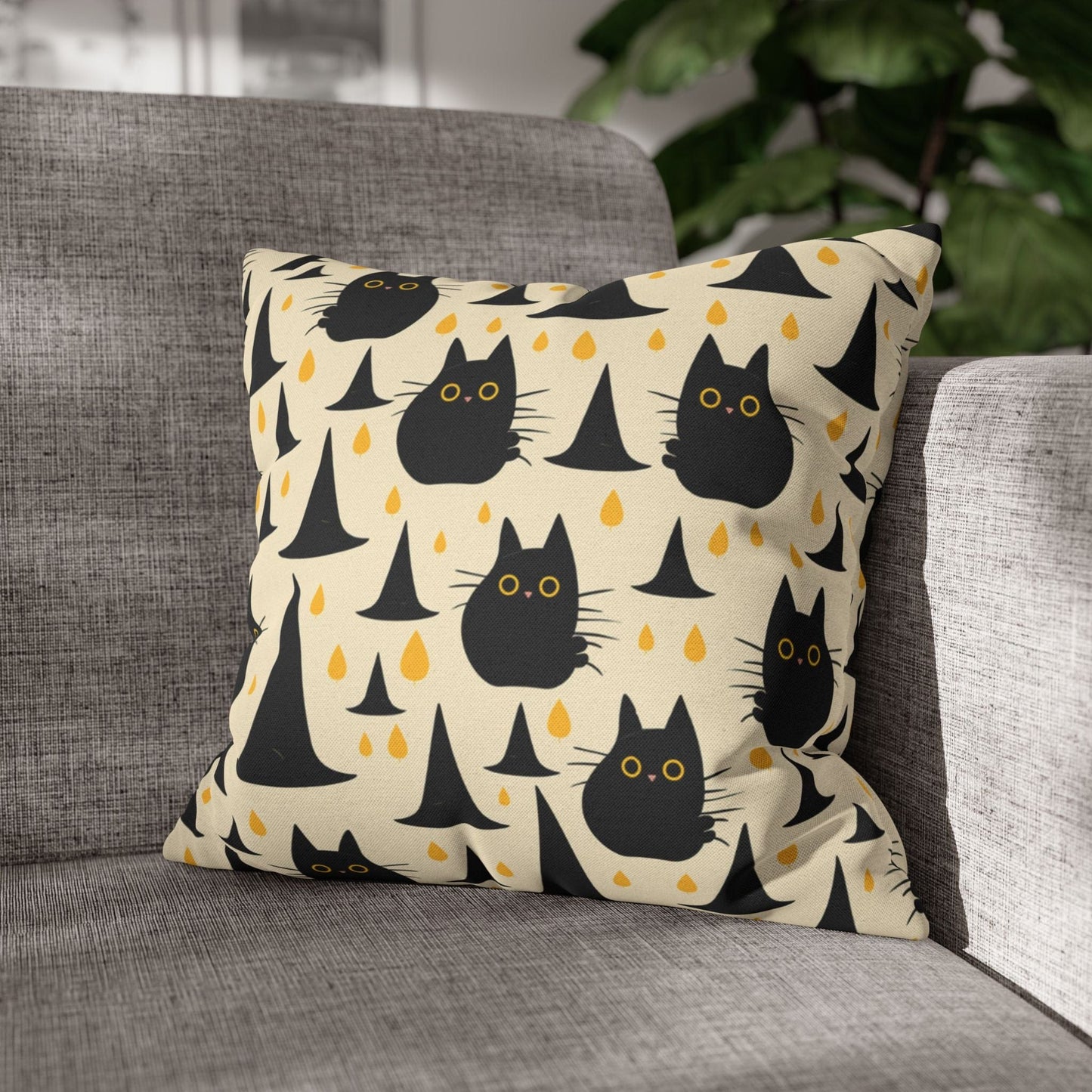 Pillow Cats & Hats - Vintage Halloween Pillow