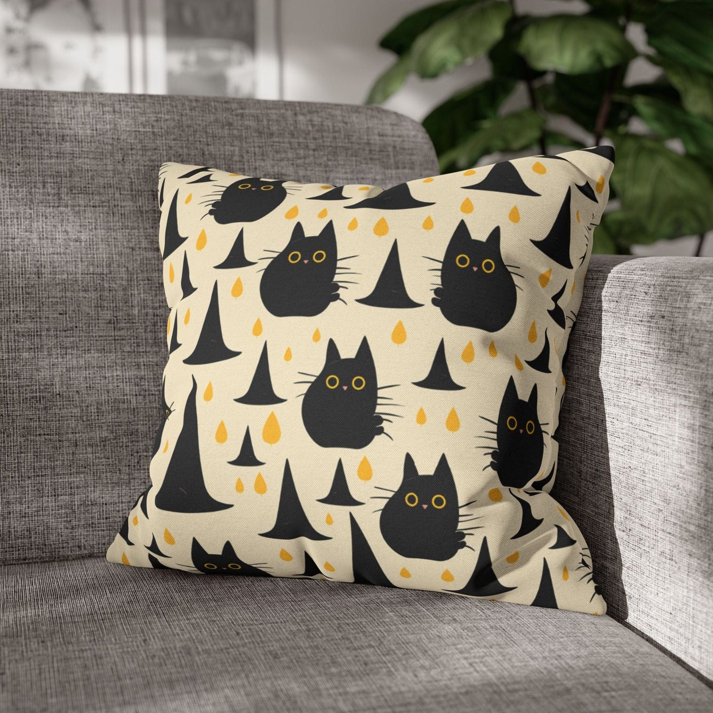 Pillow Cats & Hats - Vintage Halloween Pillow