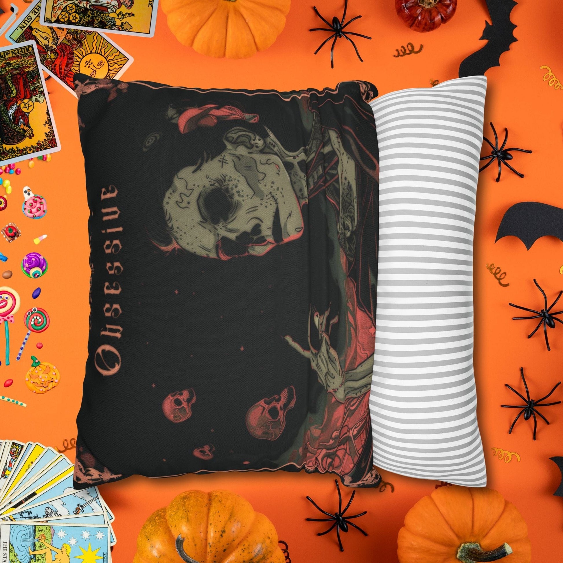 Pillow Obsessive Gothic Halloween Pillowcase