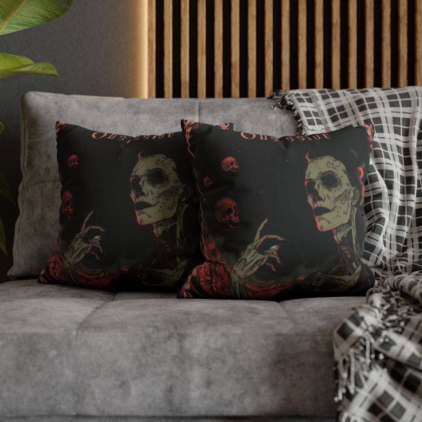 Pillow Obsessive Gothic Halloween Pillowcase