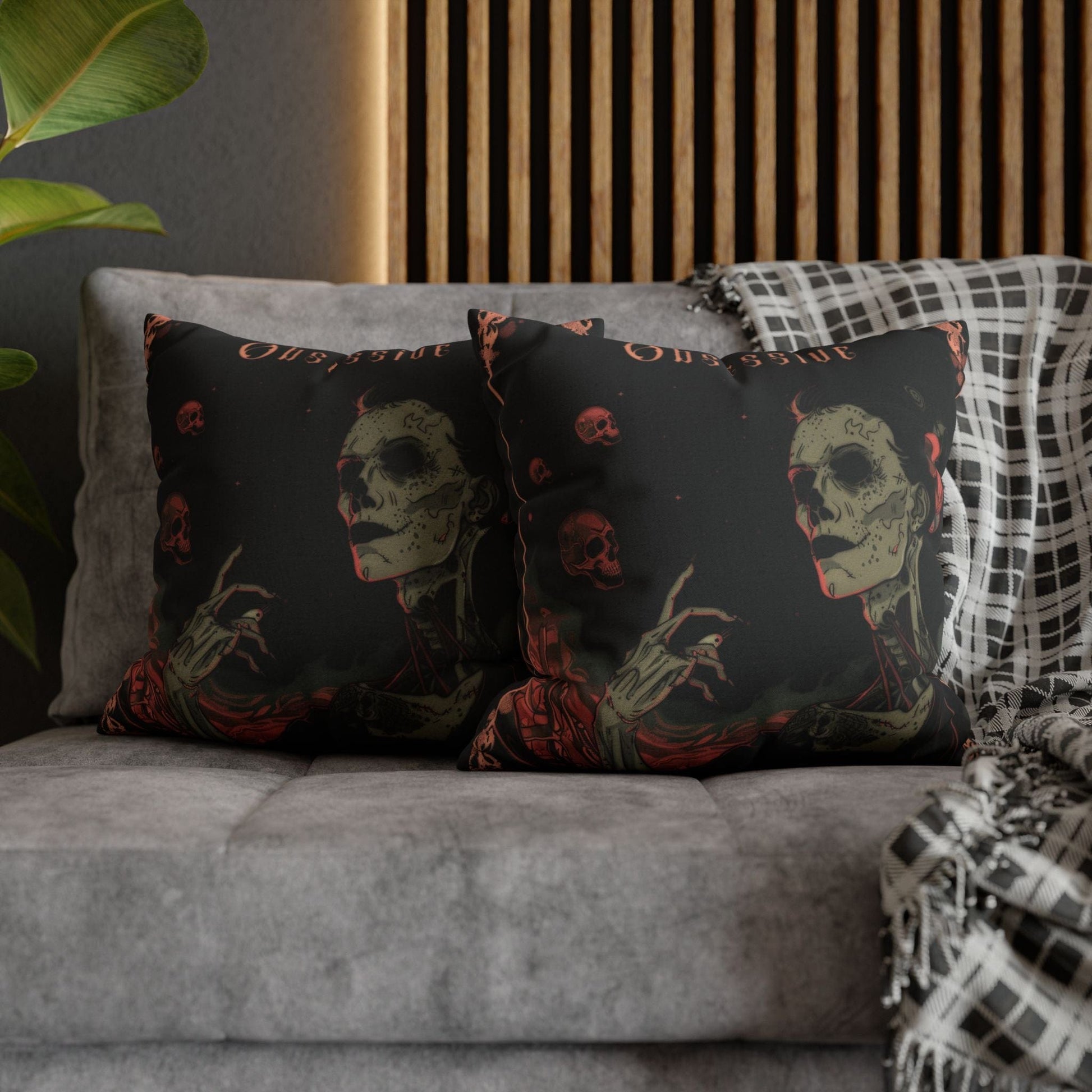 Pillow Obsessive Gothic Halloween Pillowcase