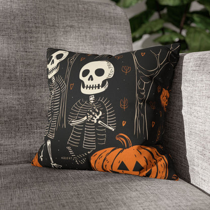 Pillow Skeletons Halloween - Vintage Halloween Pillow