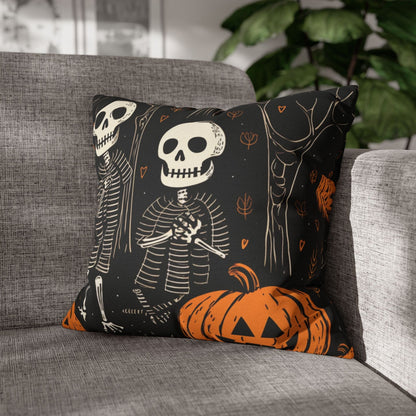 Pillow Skeletons Halloween - Vintage Halloween Pillow