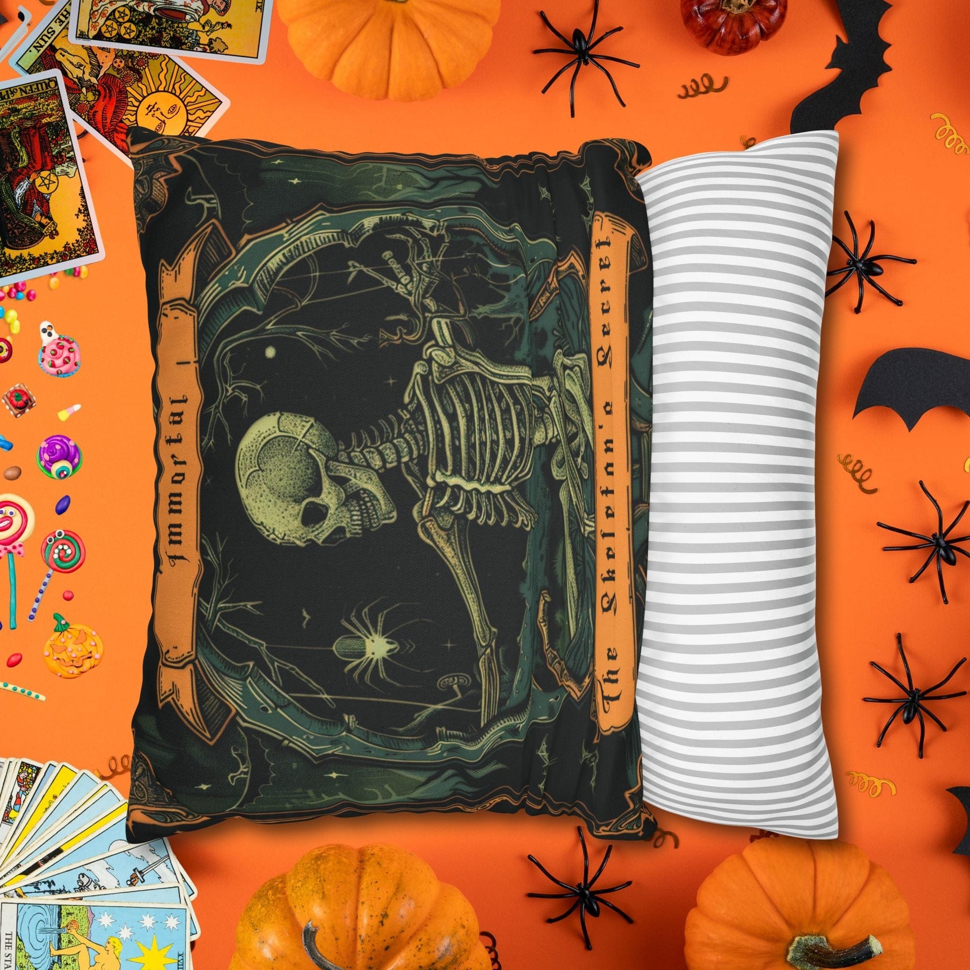 Pillow Skeletons Halloween - Vintage Halloween Pillow