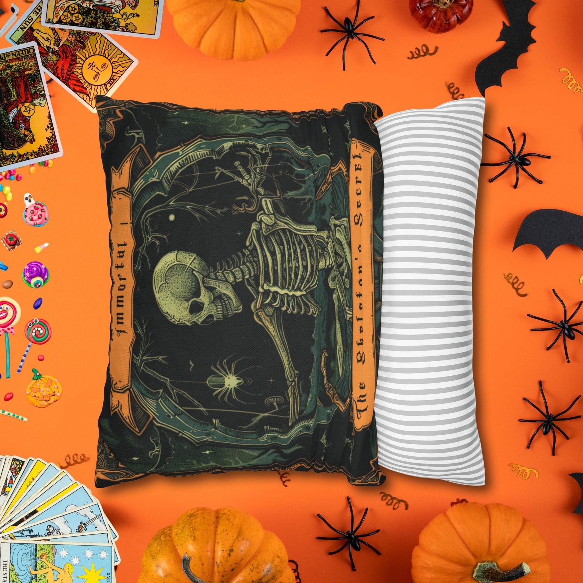 Pillow Skeletons Halloween - Vintage Halloween Pillow