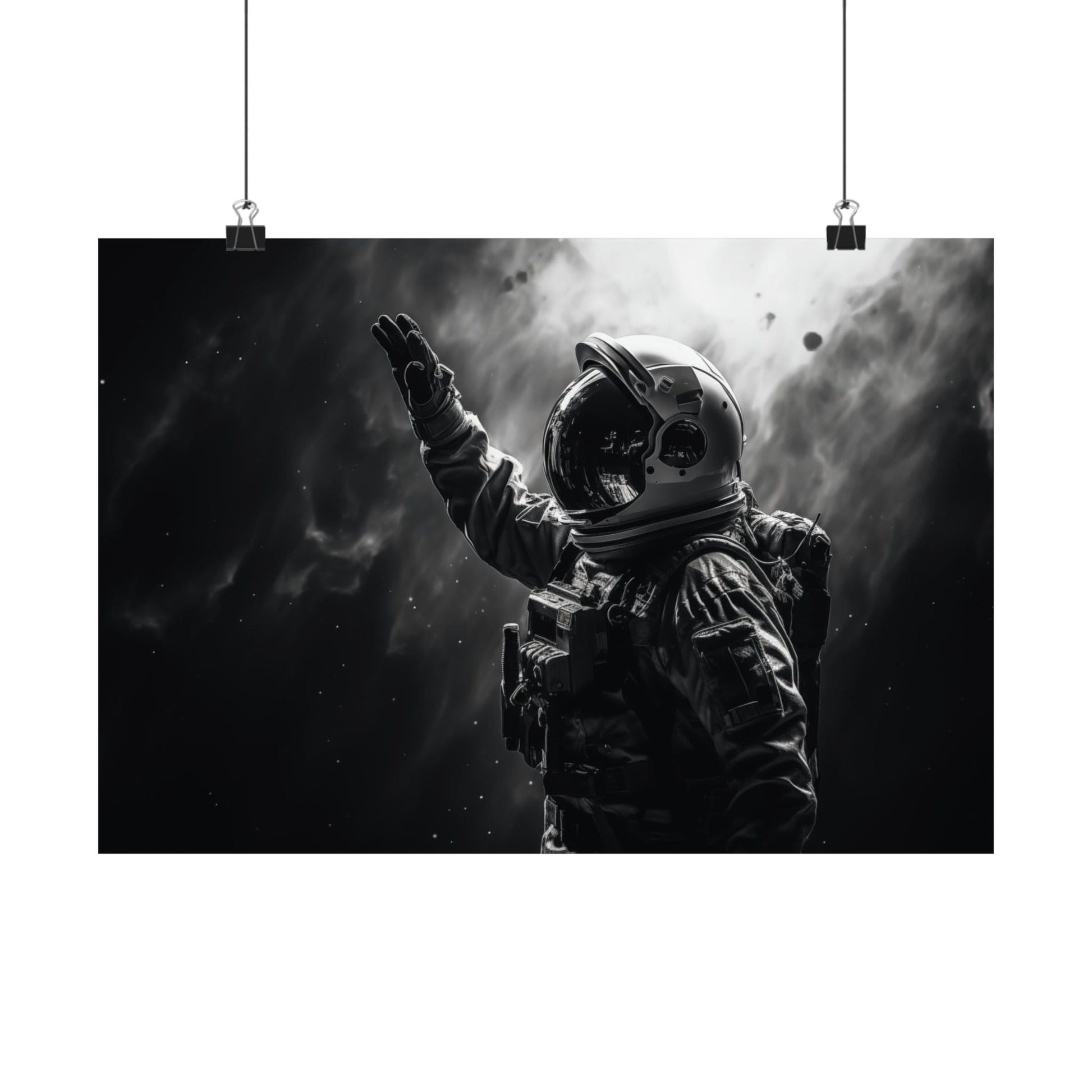 Poster 16" x 11" / Matte Astronaut Salute Poster