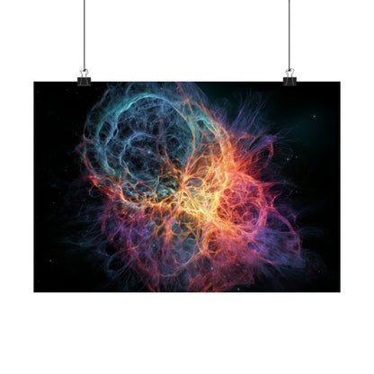 Poster 16" x 11" / Matte Crab Nebula Poster