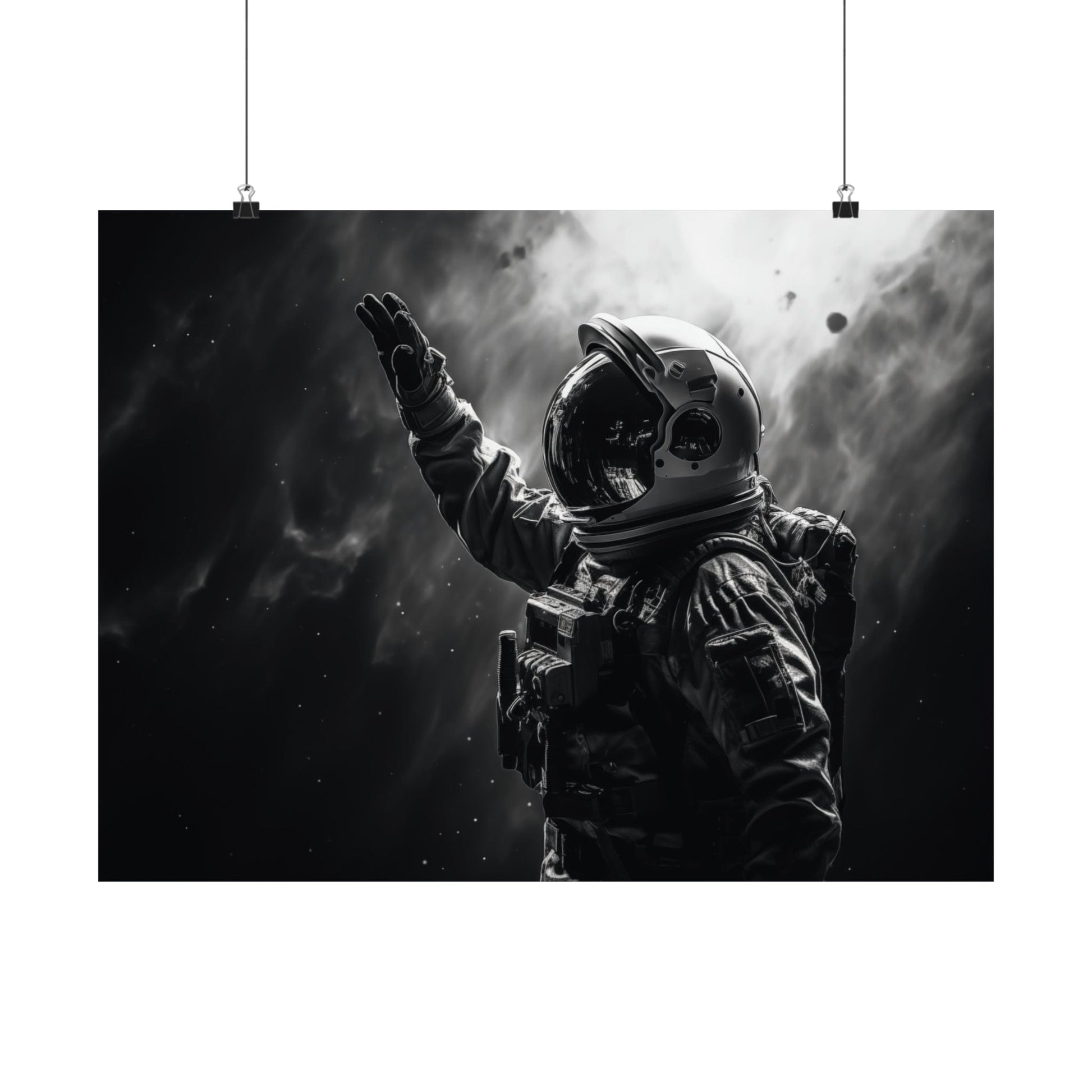 Poster 24″ x 18″ / Matte Astronaut Salute Poster