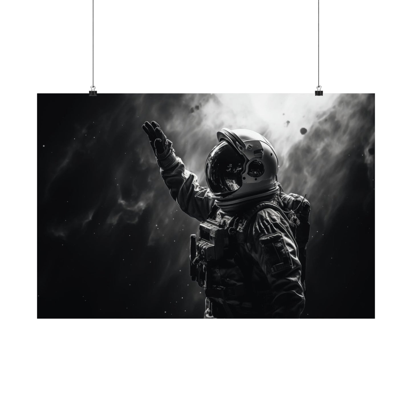 Poster 30″ x 20″ / Matte Astronaut Salute Poster