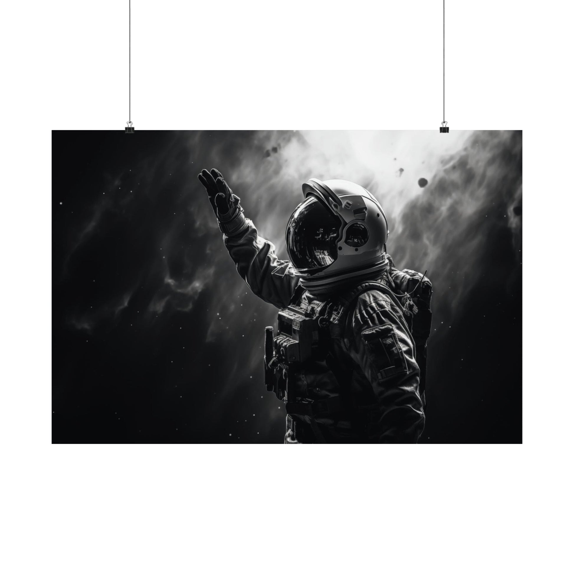 Poster 36″ x 24″ / Matte Astronaut Salute Poster