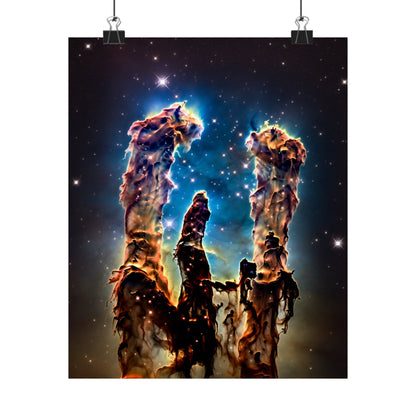 Poster 9" x 11" / Matte Pillars Of Creations Posters
