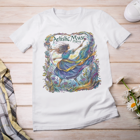 Artistic Muse: Pisces Tarot Card T-Shirt