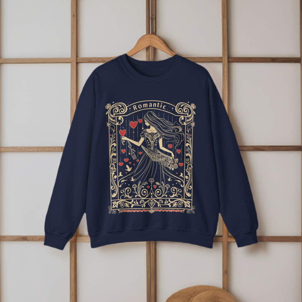 Sweatshirt "Amour of the Scales" Libra Romantic Sweater: Cozy in Love