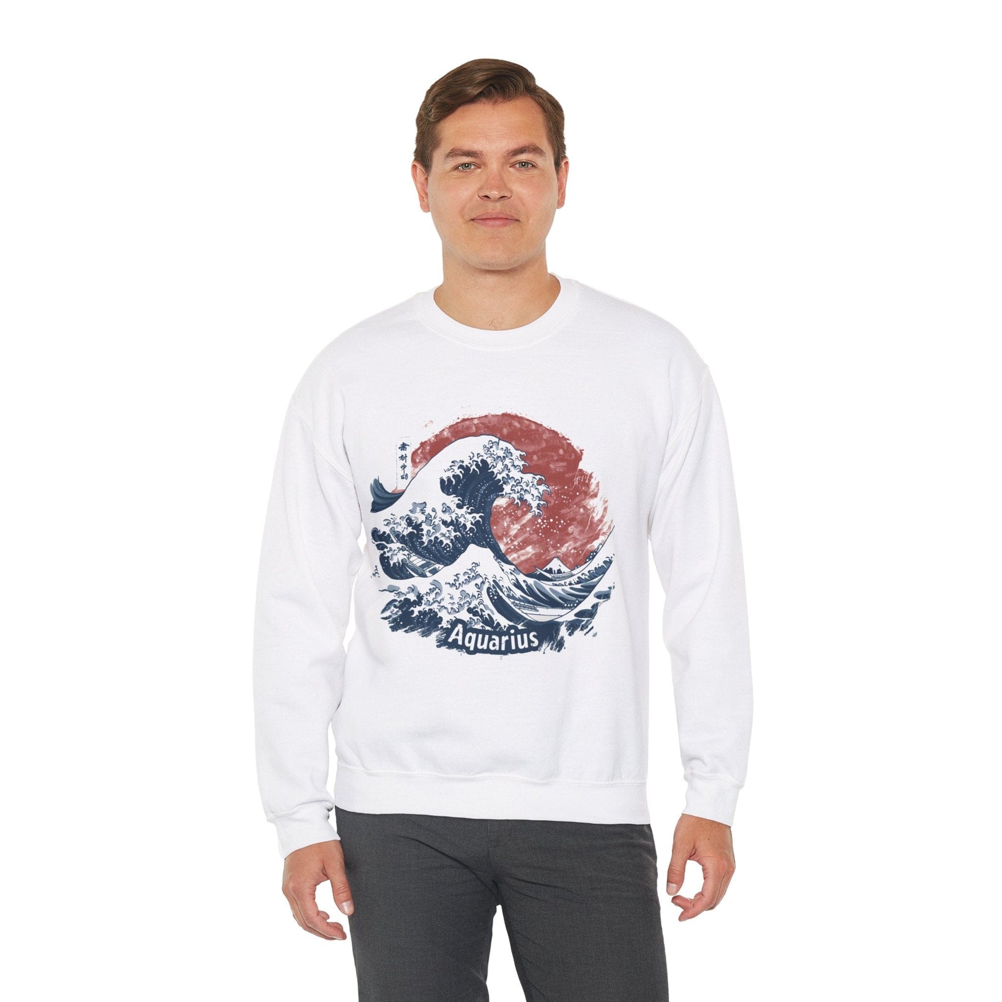 Sweatshirt Aquarius Tsunami Sweater: Embrace the Zodiac Tide