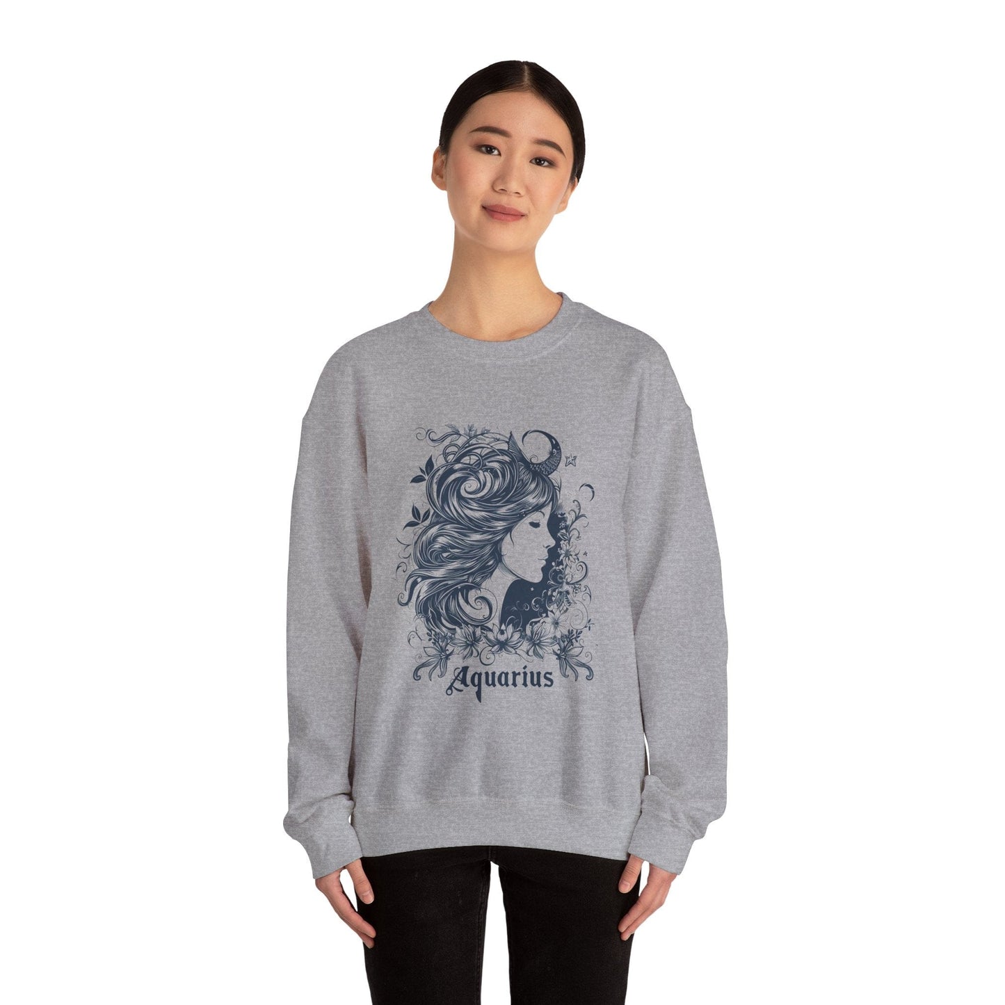 Sweatshirt Aquarius Whirlwind Elegance Sweatshirt: A Tribute to the Water Bearer