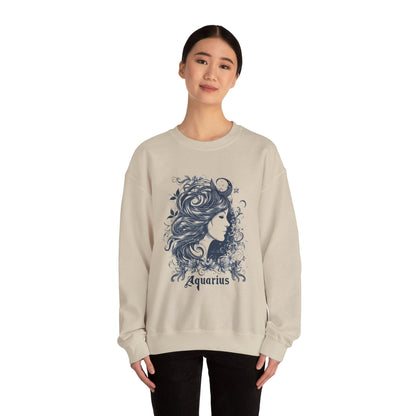 Sweatshirt Aquarius Whirlwind Elegance Sweatshirt: A Tribute to the Water Bearer