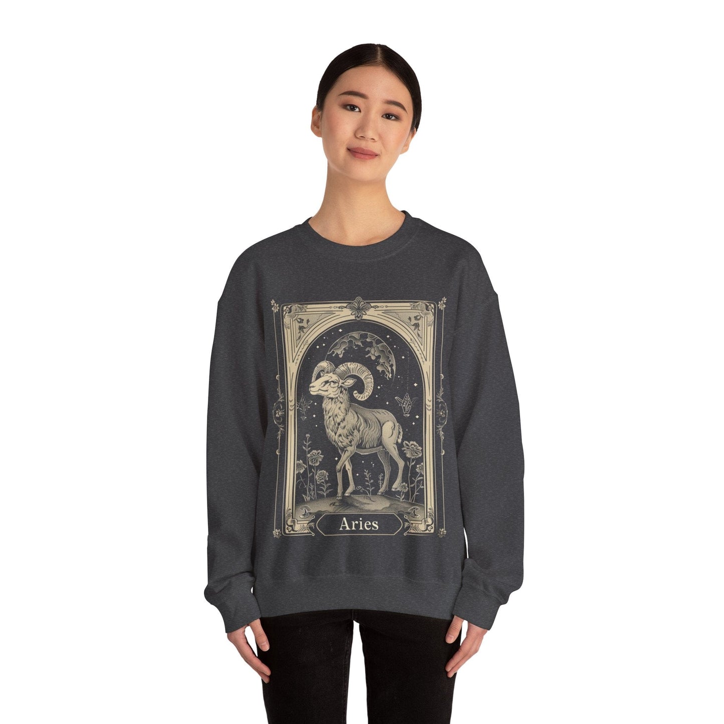 Sweatshirt Aries Illustrated Sweater: Weave the Stars into Your Wardrobe