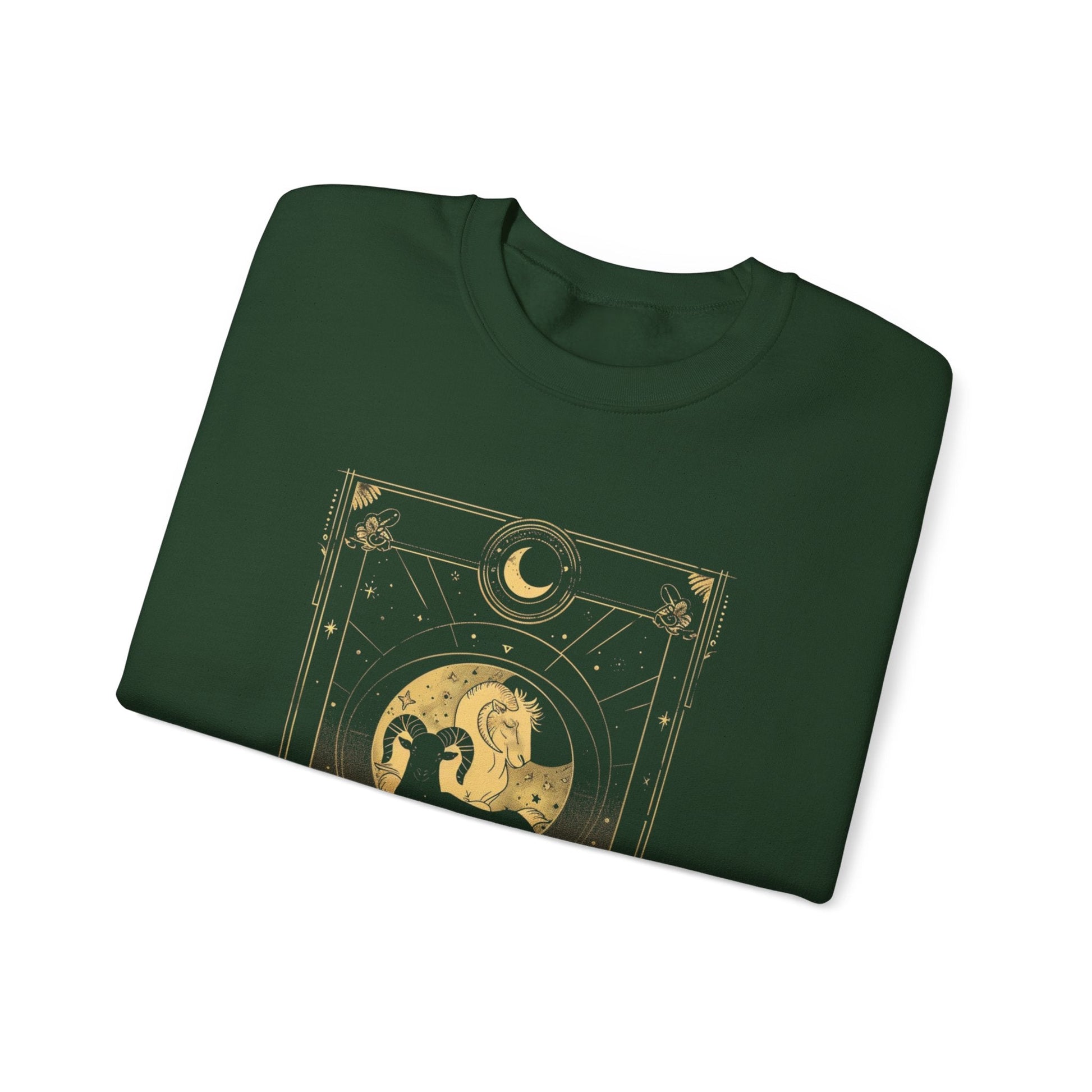 Sweatshirt Aries Tarot Card Soft Sweater: Embrace the Fire of the Ram